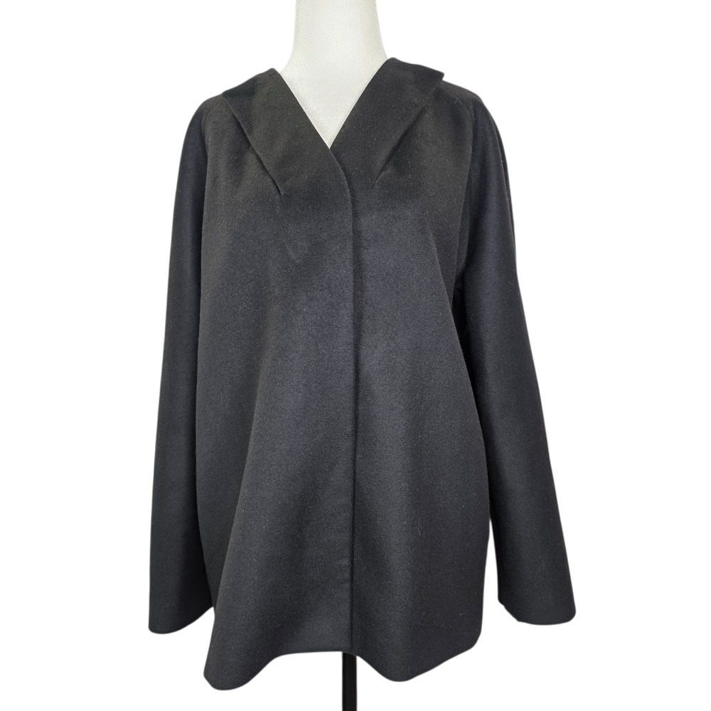 COS V Neck  Wool  and cashmere blend Collarless V Neck  short coat/jacket